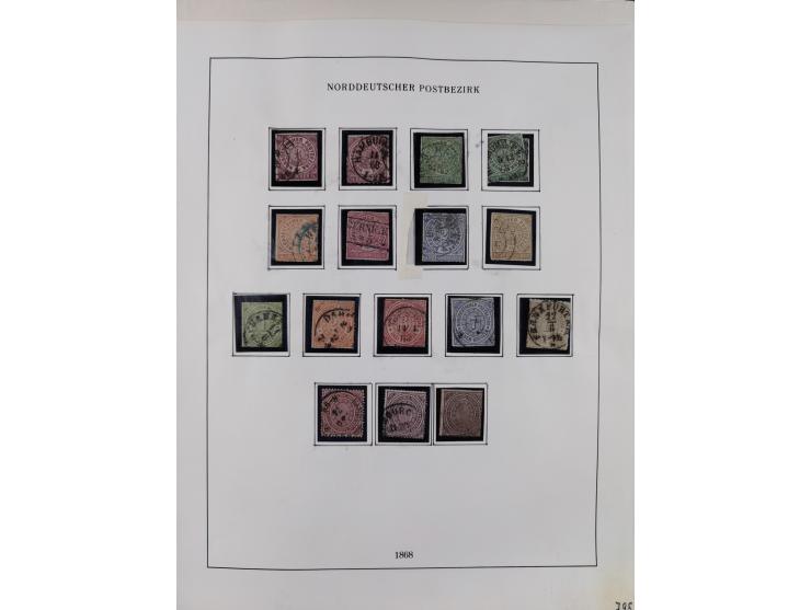 1849/1959, meist ungebrauchte und gestempelte Sammlung ab Altdeutschland mit Deutsches Reich, Deutsche Kolonien, Nebengebiete