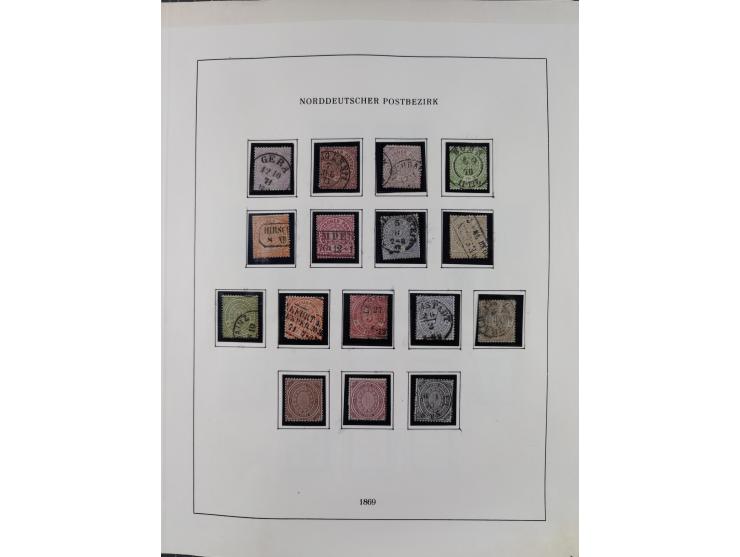 1849/1959, meist ungebrauchte und gestempelte Sammlung ab Altdeutschland mit Deutsches Reich, Deutsche Kolonien, Nebengebiete