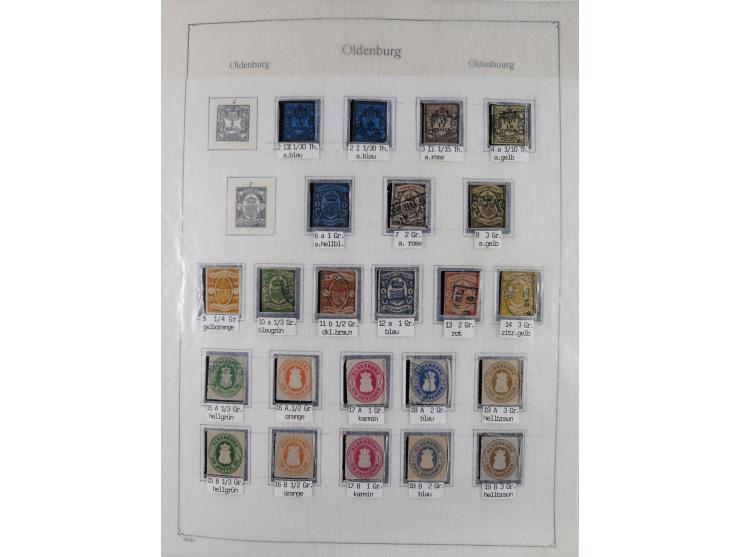 1849/1959, meist ungebrauchte und gestempelte Sammlung ab Altdeutschland mit Deutsches Reich, Deutsche Kolonien, Nebengebiete