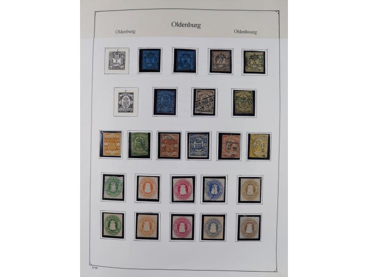 1849/1959, meist ungebrauchte und gestempelte Sammlung ab Altdeutschland mit Deutsches Reich, Deutsche Kolonien, Nebengebiete