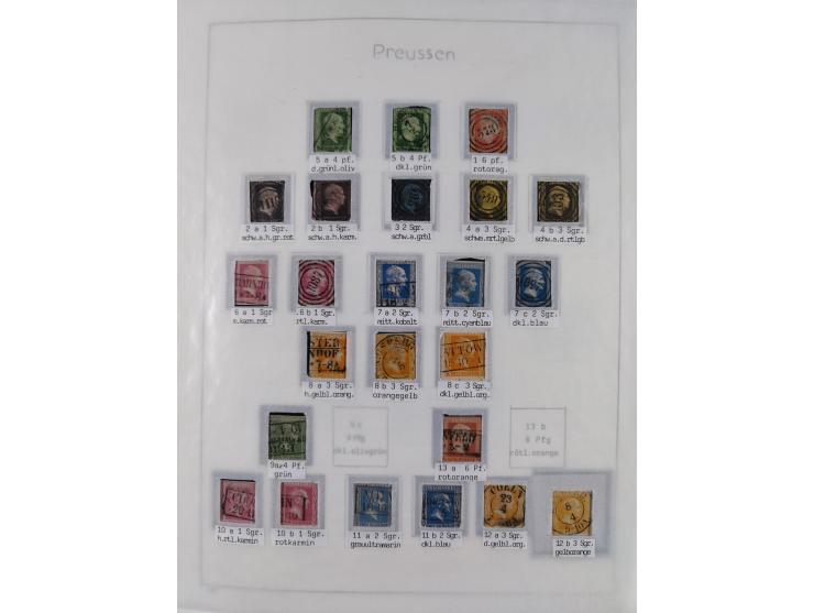 1849/1959, meist ungebrauchte und gestempelte Sammlung ab Altdeutschland mit Deutsches Reich, Deutsche Kolonien, Nebengebiete