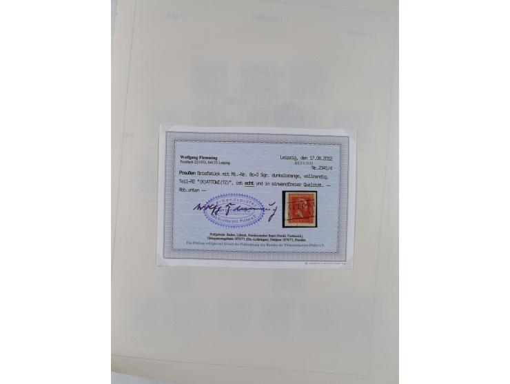 1849/1959, meist ungebrauchte und gestempelte Sammlung ab Altdeutschland mit Deutsches Reich, Deutsche Kolonien, Nebengebiete