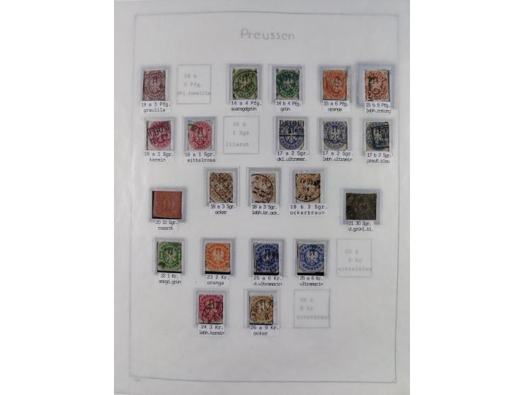 1849/1959, meist ungebrauchte und gestempelte Sammlung ab Altdeutschland mit Deutsches Reich, Deutsche Kolonien, Nebengebiete