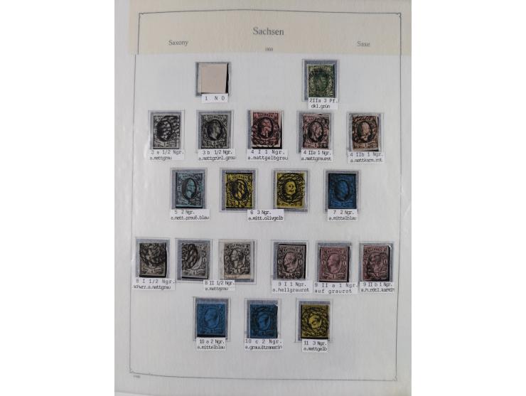 1849/1959, meist ungebrauchte und gestempelte Sammlung ab Altdeutschland mit Deutsches Reich, Deutsche Kolonien, Nebengebiete