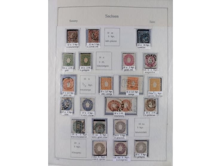 1849/1959, meist ungebrauchte und gestempelte Sammlung ab Altdeutschland mit Deutsches Reich, Deutsche Kolonien, Nebengebiete