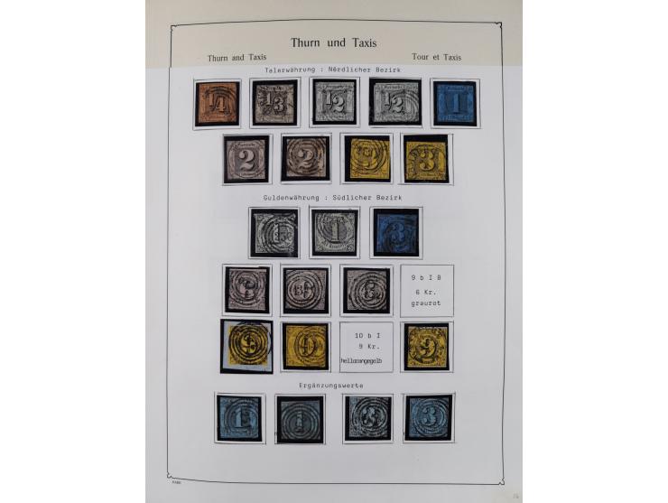 1849/1959, meist ungebrauchte und gestempelte Sammlung ab Altdeutschland mit Deutsches Reich, Deutsche Kolonien, Nebengebiete