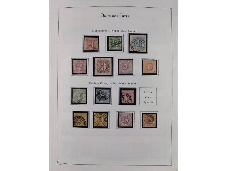 1849/1959, meist ungebrauchte und gestempelte Sammlung ab Altdeutschland mit Deutsches Reich, Deutsche Kolonien, Nebengebiete