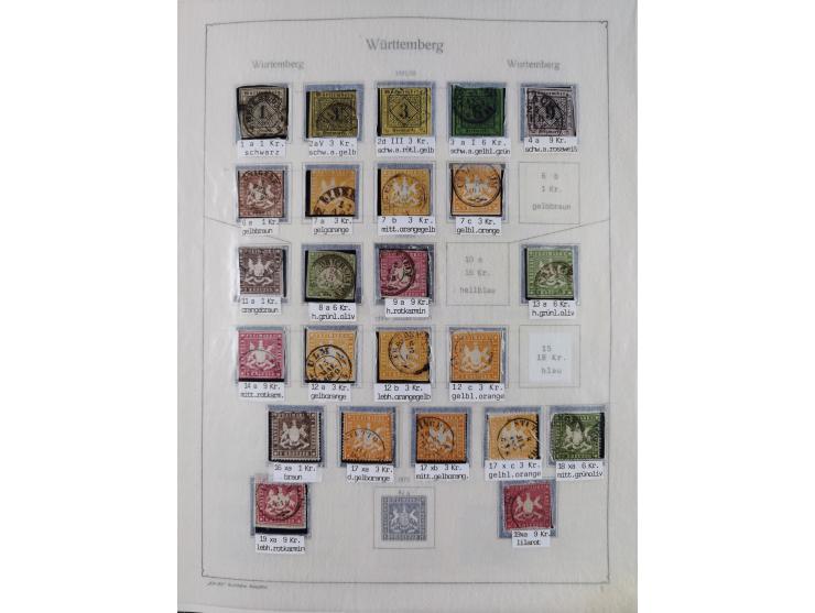 1849/1959, meist ungebrauchte und gestempelte Sammlung ab Altdeutschland mit Deutsches Reich, Deutsche Kolonien, Nebengebiete