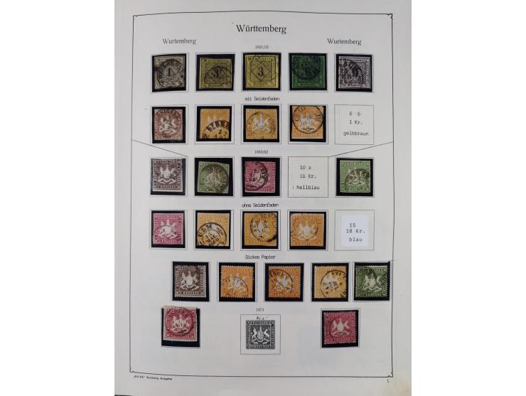 1849/1959, meist ungebrauchte und gestempelte Sammlung ab Altdeutschland mit Deutsches Reich, Deutsche Kolonien, Nebengebiete