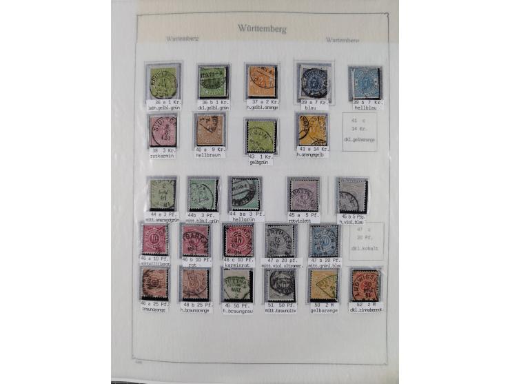 1849/1959, meist ungebrauchte und gestempelte Sammlung ab Altdeutschland mit Deutsches Reich, Deutsche Kolonien, Nebengebiete