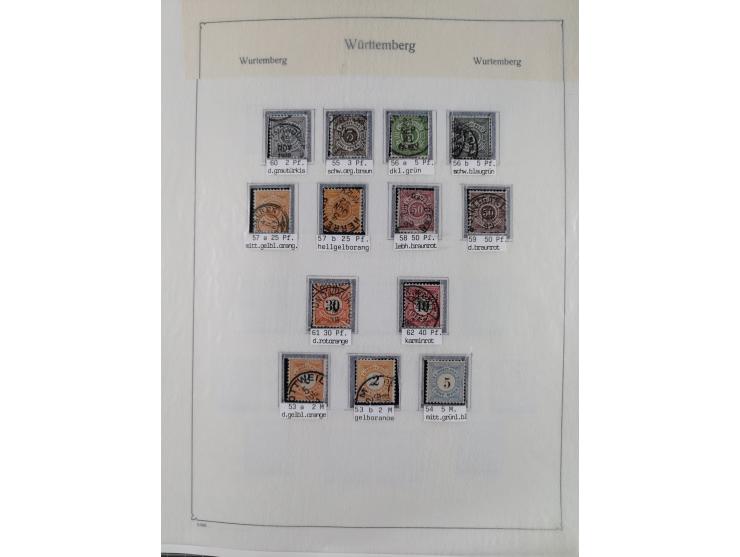 1849/1959, meist ungebrauchte und gestempelte Sammlung ab Altdeutschland mit Deutsches Reich, Deutsche Kolonien, Nebengebiete