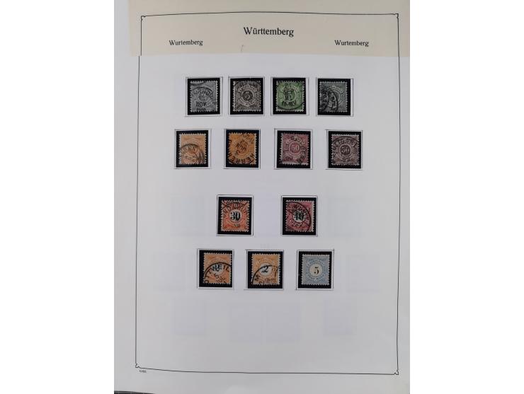 1849/1959, meist ungebrauchte und gestempelte Sammlung ab Altdeutschland mit Deutsches Reich, Deutsche Kolonien, Nebengebiete