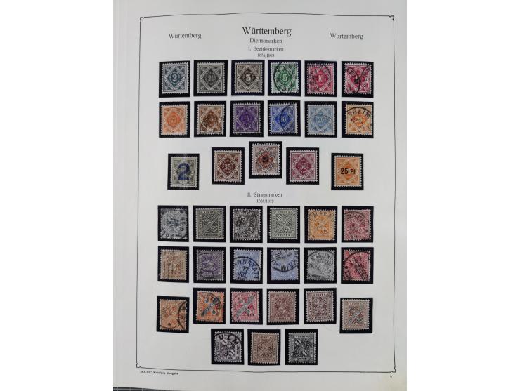 1849/1959, meist ungebrauchte und gestempelte Sammlung ab Altdeutschland mit Deutsches Reich, Deutsche Kolonien, Nebengebiete