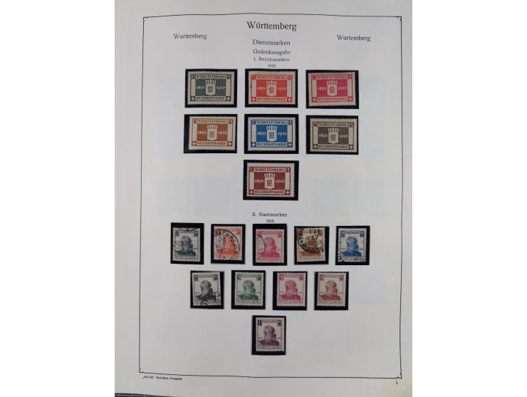 1849/1959, meist ungebrauchte und gestempelte Sammlung ab Altdeutschland mit Deutsches Reich, Deutsche Kolonien, Nebengebiete