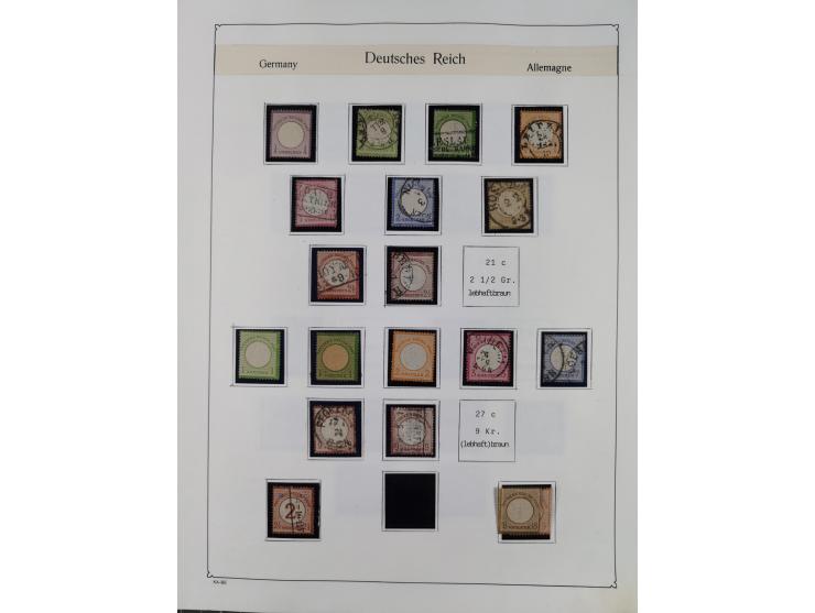 1849/1959, meist ungebrauchte und gestempelte Sammlung ab Altdeutschland mit Deutsches Reich, Deutsche Kolonien, Nebengebiete