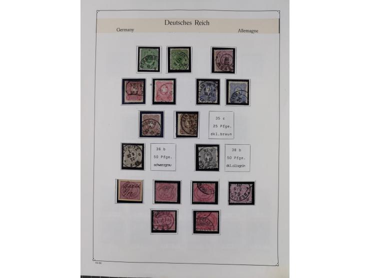 1849/1959, meist ungebrauchte und gestempelte Sammlung ab Altdeutschland mit Deutsches Reich, Deutsche Kolonien, Nebengebiete