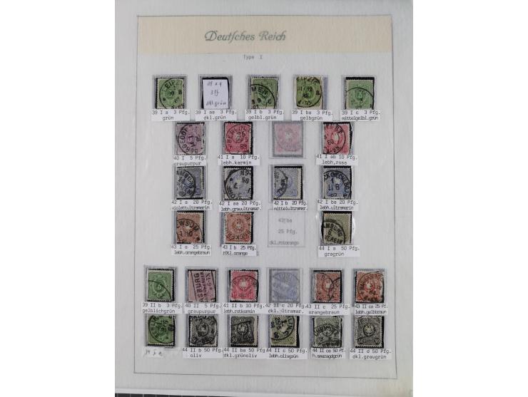 1849/1959, meist ungebrauchte und gestempelte Sammlung ab Altdeutschland mit Deutsches Reich, Deutsche Kolonien, Nebengebiete