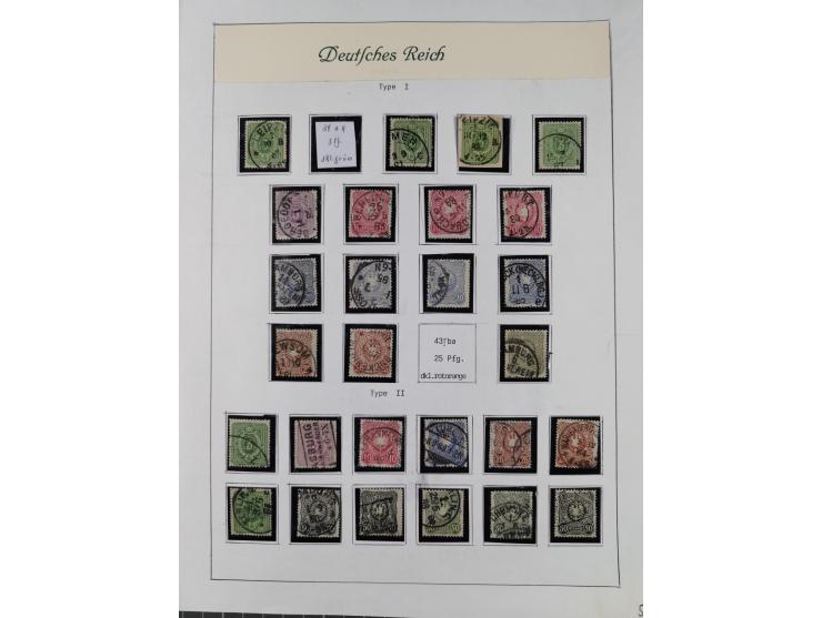 1849/1959, meist ungebrauchte und gestempelte Sammlung ab Altdeutschland mit Deutsches Reich, Deutsche Kolonien, Nebengebiete