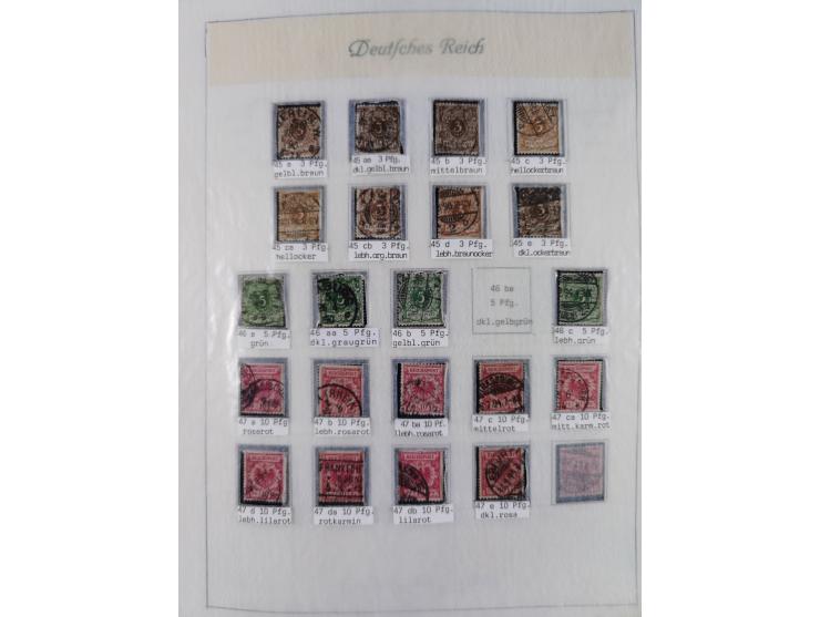 1849/1959, meist ungebrauchte und gestempelte Sammlung ab Altdeutschland mit Deutsches Reich, Deutsche Kolonien, Nebengebiete