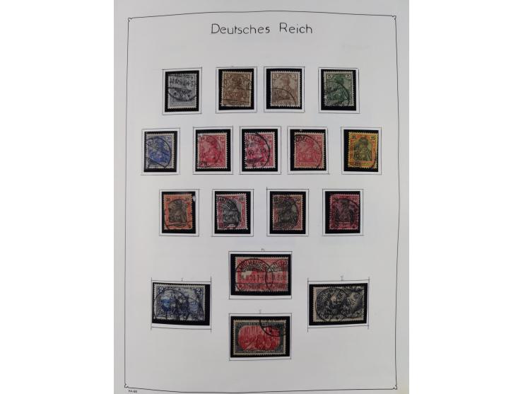 1849/1959, meist ungebrauchte und gestempelte Sammlung ab Altdeutschland mit Deutsches Reich, Deutsche Kolonien, Nebengebiete