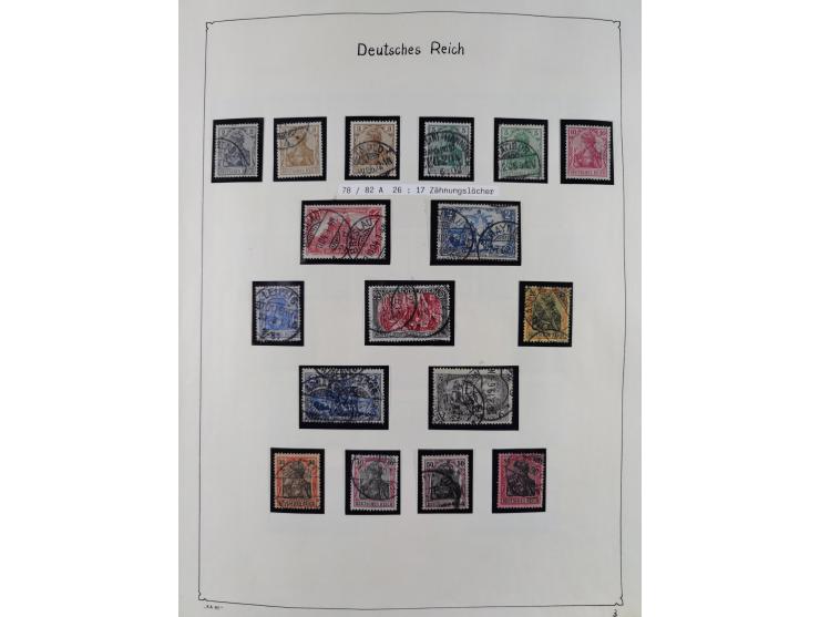1849/1959, meist ungebrauchte und gestempelte Sammlung ab Altdeutschland mit Deutsches Reich, Deutsche Kolonien, Nebengebiete