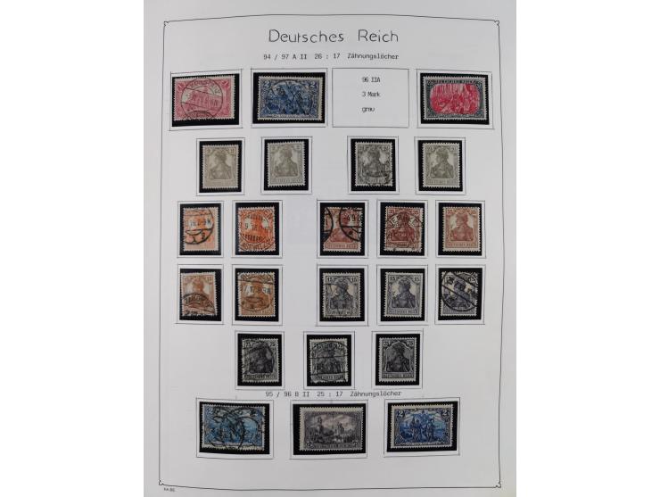 1849/1959, meist ungebrauchte und gestempelte Sammlung ab Altdeutschland mit Deutsches Reich, Deutsche Kolonien, Nebengebiete