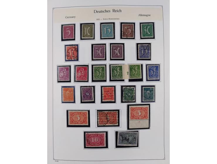 1849/1959, meist ungebrauchte und gestempelte Sammlung ab Altdeutschland mit Deutsches Reich, Deutsche Kolonien, Nebengebiete
