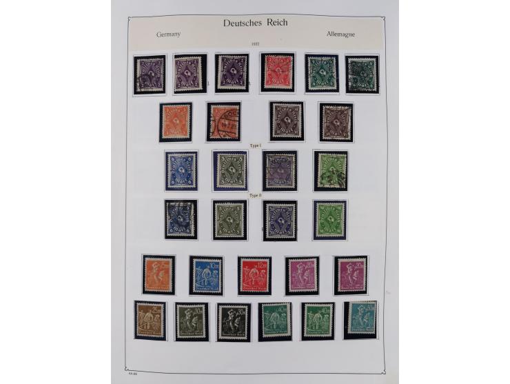1849/1959, meist ungebrauchte und gestempelte Sammlung ab Altdeutschland mit Deutsches Reich, Deutsche Kolonien, Nebengebiete