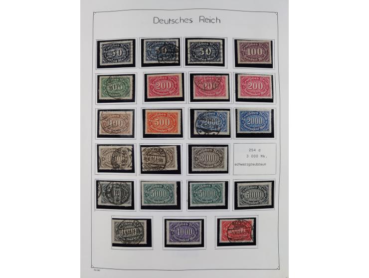 1849/1959, meist ungebrauchte und gestempelte Sammlung ab Altdeutschland mit Deutsches Reich, Deutsche Kolonien, Nebengebiete