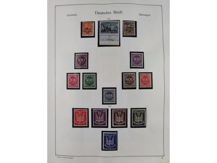 1849/1959, meist ungebrauchte und gestempelte Sammlung ab Altdeutschland mit Deutsches Reich, Deutsche Kolonien, Nebengebiete