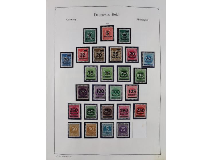 1849/1959, meist ungebrauchte und gestempelte Sammlung ab Altdeutschland mit Deutsches Reich, Deutsche Kolonien, Nebengebiete