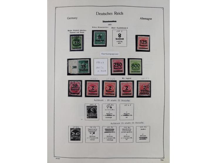 1849/1959, meist ungebrauchte und gestempelte Sammlung ab Altdeutschland mit Deutsches Reich, Deutsche Kolonien, Nebengebiete