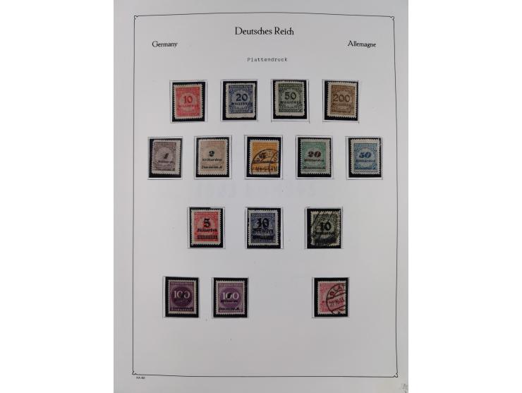 1849/1959, meist ungebrauchte und gestempelte Sammlung ab Altdeutschland mit Deutsches Reich, Deutsche Kolonien, Nebengebiete