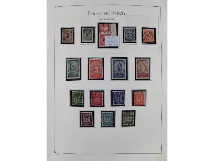 1849/1959, meist ungebrauchte und gestempelte Sammlung ab Altdeutschland mit Deutsches Reich, Deutsche Kolonien, Nebengebiete