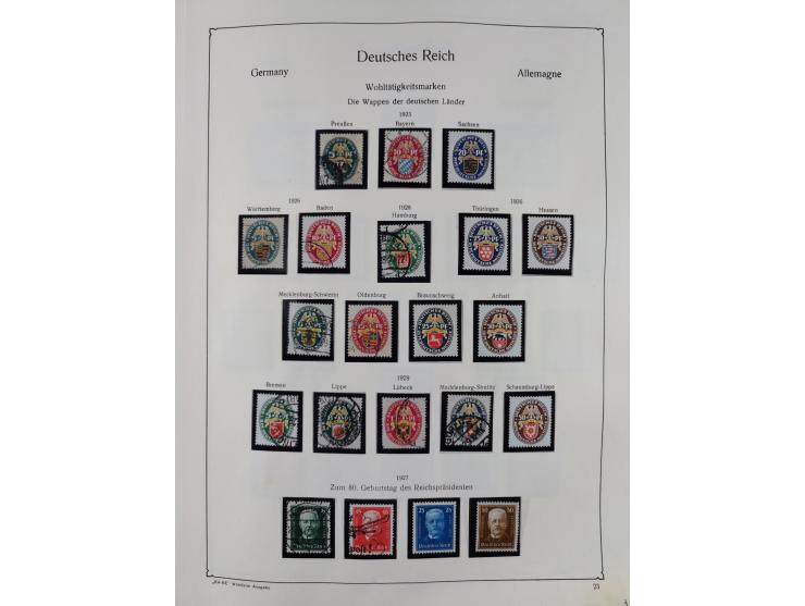 1849/1959, meist ungebrauchte und gestempelte Sammlung ab Altdeutschland mit Deutsches Reich, Deutsche Kolonien, Nebengebiete