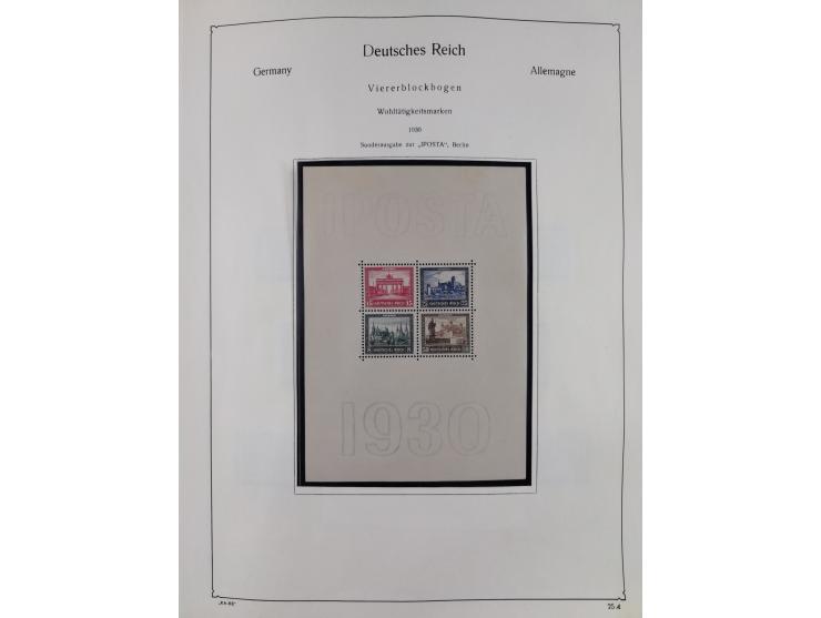 1849/1959, meist ungebrauchte und gestempelte Sammlung ab Altdeutschland mit Deutsches Reich, Deutsche Kolonien, Nebengebiete