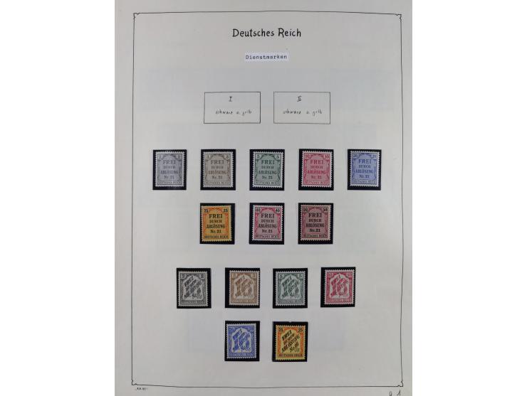 1849/1959, meist ungebrauchte und gestempelte Sammlung ab Altdeutschland mit Deutsches Reich, Deutsche Kolonien, Nebengebiete
