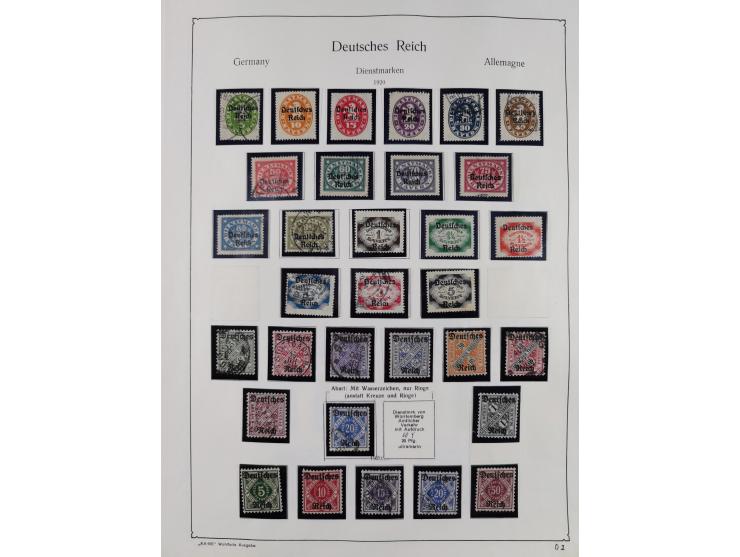 1849/1959, meist ungebrauchte und gestempelte Sammlung ab Altdeutschland mit Deutsches Reich, Deutsche Kolonien, Nebengebiete