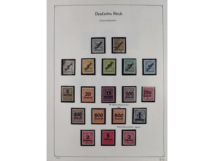 1849/1959, meist ungebrauchte und gestempelte Sammlung ab Altdeutschland mit Deutsches Reich, Deutsche Kolonien, Nebengebiete
