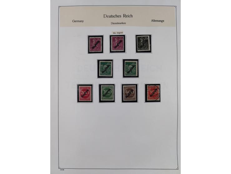1849/1959, meist ungebrauchte und gestempelte Sammlung ab Altdeutschland mit Deutsches Reich, Deutsche Kolonien, Nebengebiete