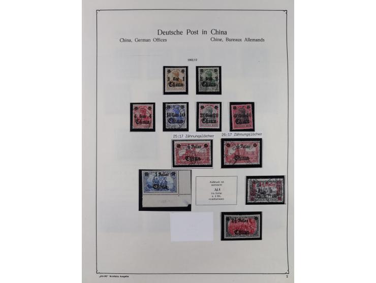 1849/1959, meist ungebrauchte und gestempelte Sammlung ab Altdeutschland mit Deutsches Reich, Deutsche Kolonien, Nebengebiete
