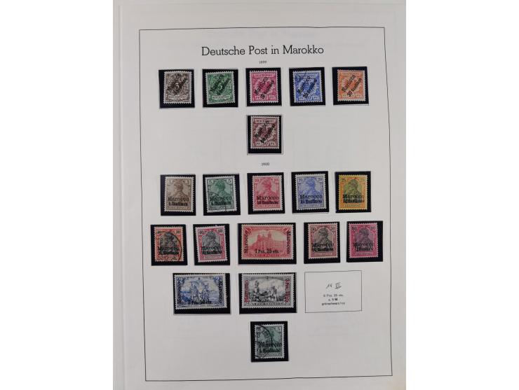1849/1959, meist ungebrauchte und gestempelte Sammlung ab Altdeutschland mit Deutsches Reich, Deutsche Kolonien, Nebengebiete