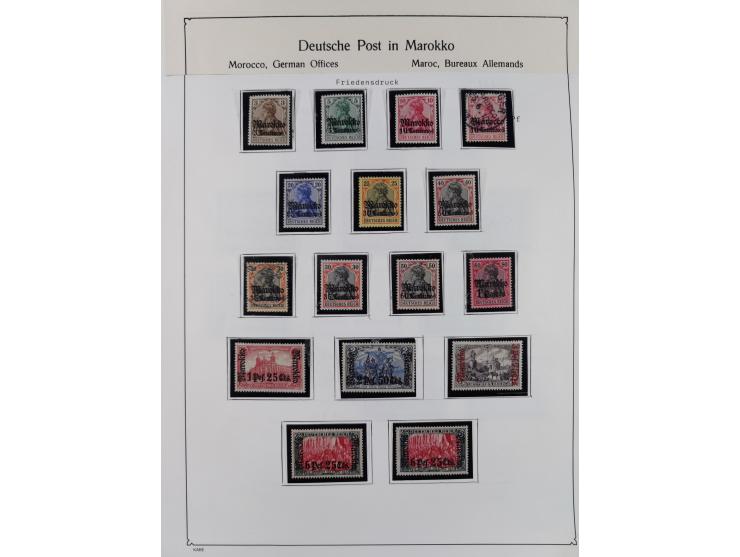 1849/1959, meist ungebrauchte und gestempelte Sammlung ab Altdeutschland mit Deutsches Reich, Deutsche Kolonien, Nebengebiete