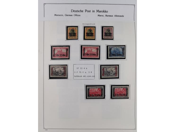 1849/1959, meist ungebrauchte und gestempelte Sammlung ab Altdeutschland mit Deutsches Reich, Deutsche Kolonien, Nebengebiete