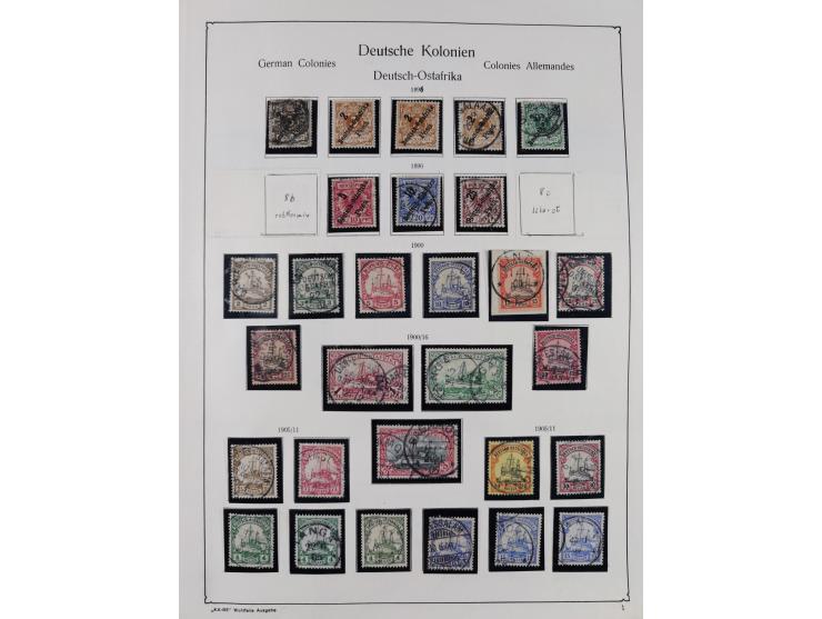 1849/1959, meist ungebrauchte und gestempelte Sammlung ab Altdeutschland mit Deutsches Reich, Deutsche Kolonien, Nebengebiete