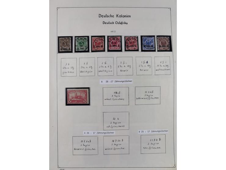 1849/1959, meist ungebrauchte und gestempelte Sammlung ab Altdeutschland mit Deutsches Reich, Deutsche Kolonien, Nebengebiete