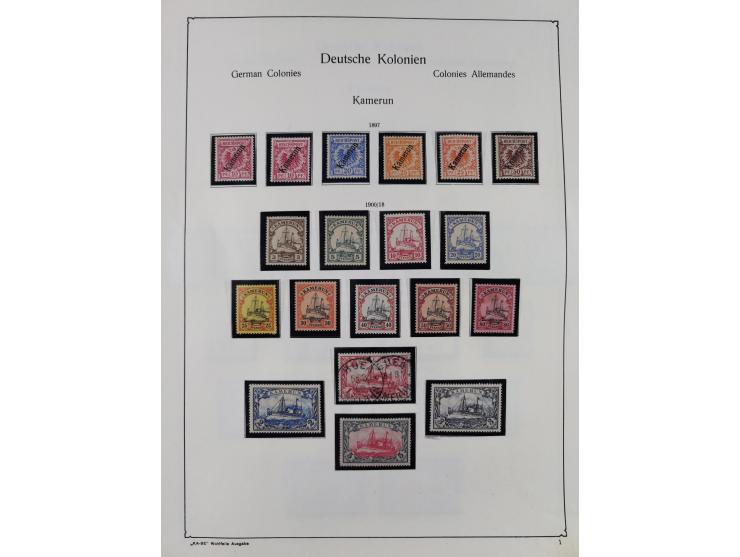 1849/1959, meist ungebrauchte und gestempelte Sammlung ab Altdeutschland mit Deutsches Reich, Deutsche Kolonien, Nebengebiete