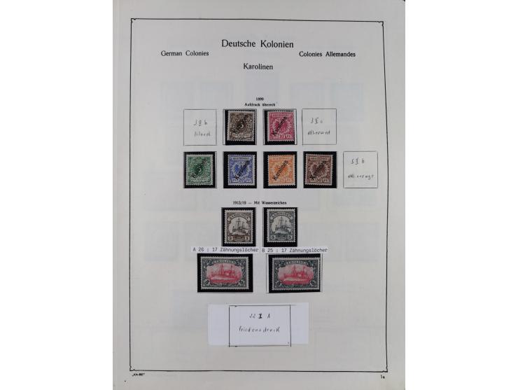 1849/1959, meist ungebrauchte und gestempelte Sammlung ab Altdeutschland mit Deutsches Reich, Deutsche Kolonien, Nebengebiete