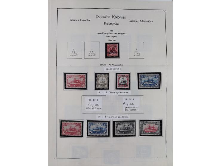1849/1959, meist ungebrauchte und gestempelte Sammlung ab Altdeutschland mit Deutsches Reich, Deutsche Kolonien, Nebengebiete