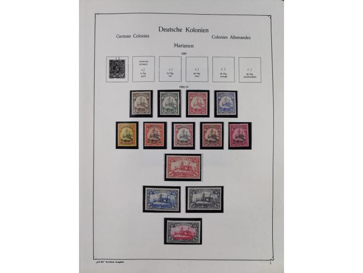 1849/1959, meist ungebrauchte und gestempelte Sammlung ab Altdeutschland mit Deutsches Reich, Deutsche Kolonien, Nebengebiete
